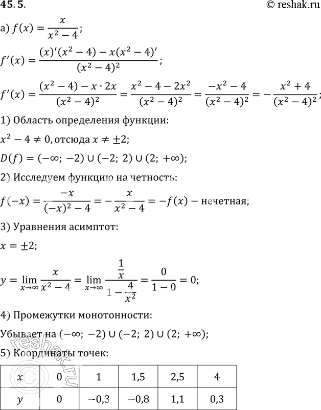 Изображение Упр.45.5 ГДЗ Мордковича 10 класс профильный уровень