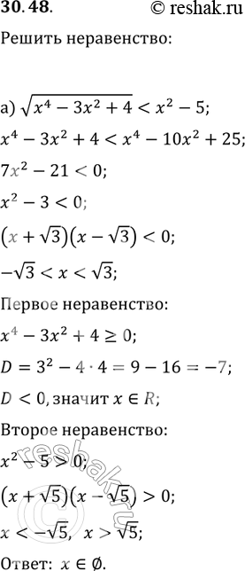Изображение Упр.30.48 ГДЗ Мордковича 11 класс профильный уровень